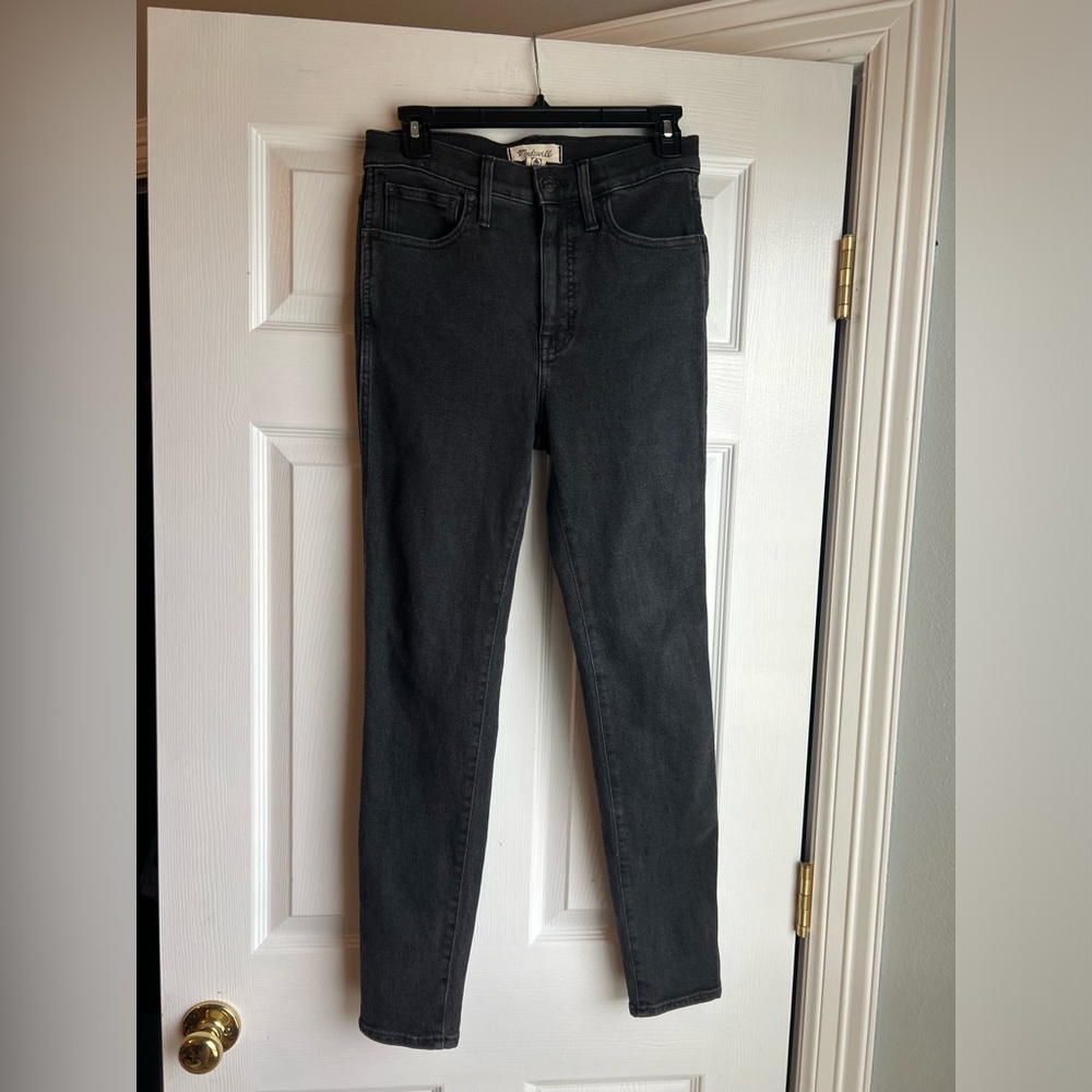 Madewell High Rise Skinny Jeans sz 28 Black wash
